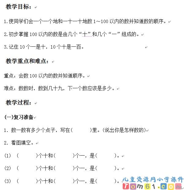 数数  数的组成
