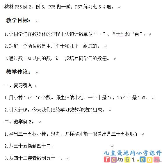 数数  数的组成