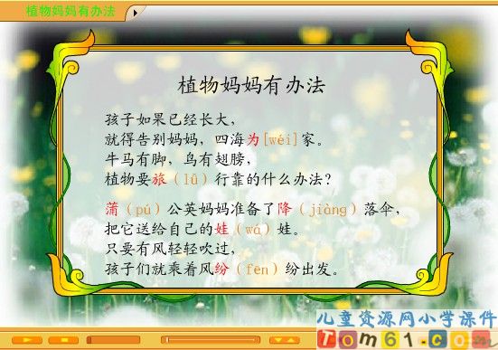 植物妈妈有办法课件6