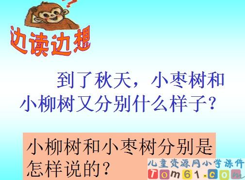 小柳树和小枣树课件17