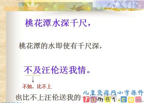 赠汪伦课件10