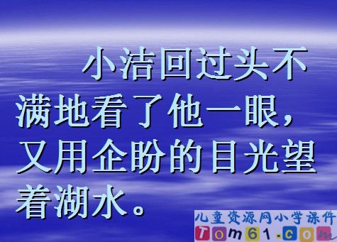 清澈的湖水课件11