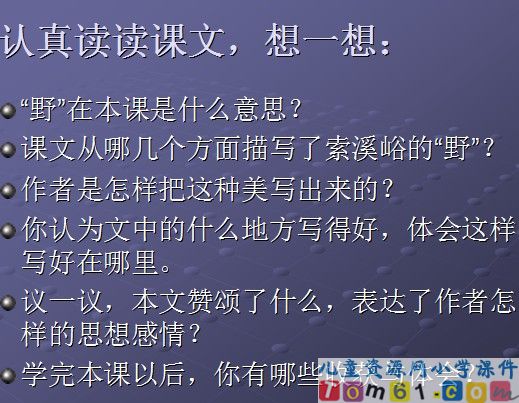 索溪峪的“野”课件15