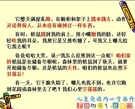 跑进家来的松鼠课件10