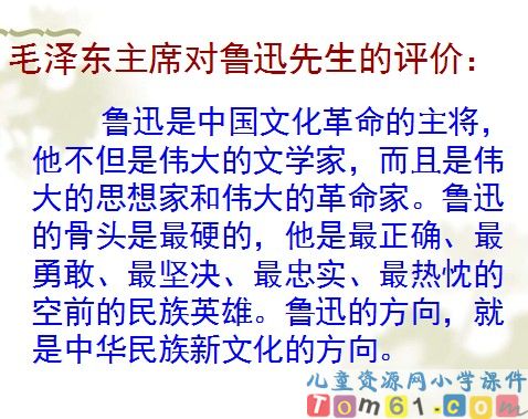 我的伯父鲁迅先生课件24