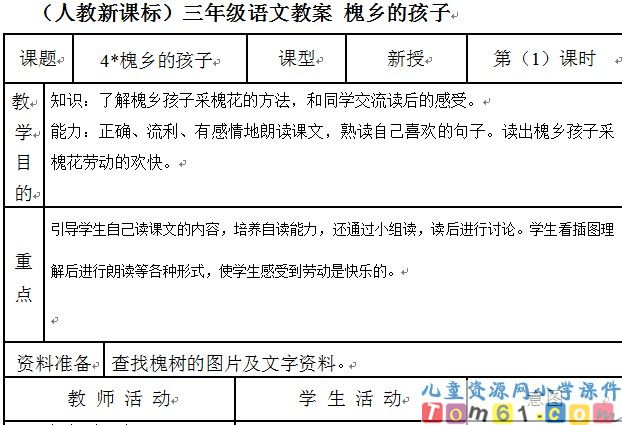 槐乡的孩子