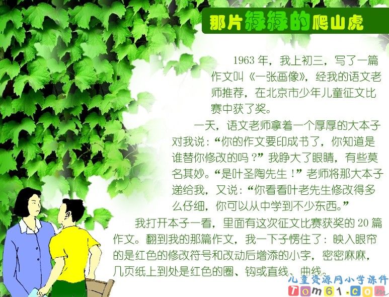 那片绿绿的爬山虎