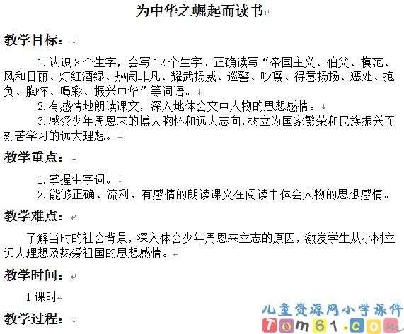 为中华之崛起而读书