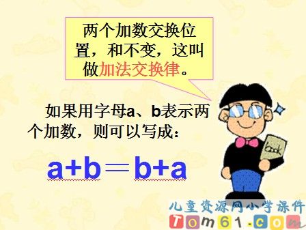 加法运算定律课件3