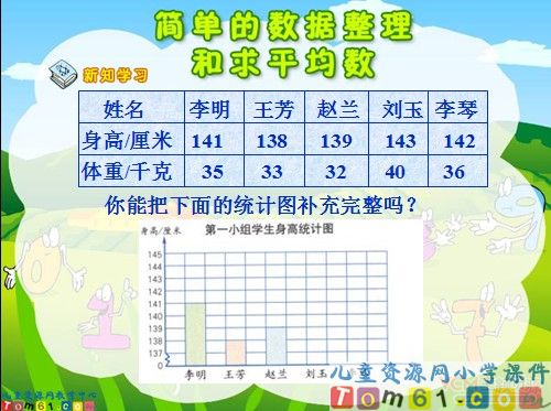 简单的数据整理和求平均数课件