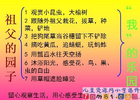 祖父的园子课件13