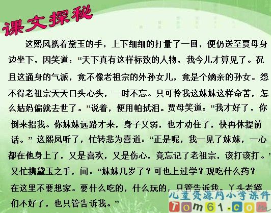 “凤辣子”初见林黛玉课件4