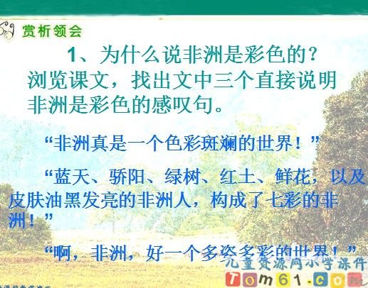 彩色的非洲课件3