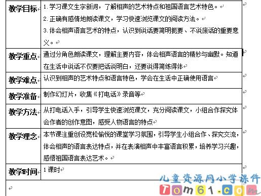 打电话教案3