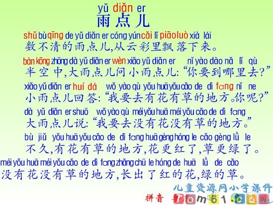 雨点儿课件4