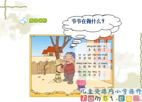 爷爷和小树课件12