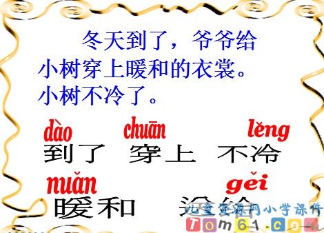 爷爷和小树课件16