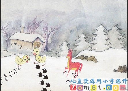 雪地里的小画家课件25