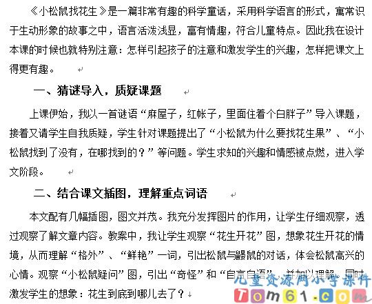 小松鼠找花生教案6