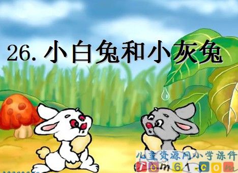 小白兔和小灰兔课件17