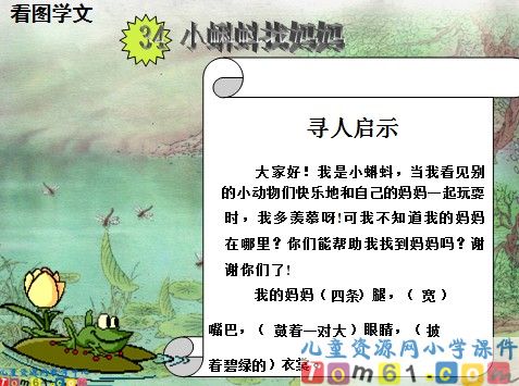 小蝌蚪找妈妈课件17