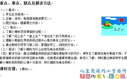 小蝌蚪找妈妈教案2