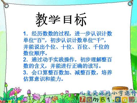 认识整百数课件3