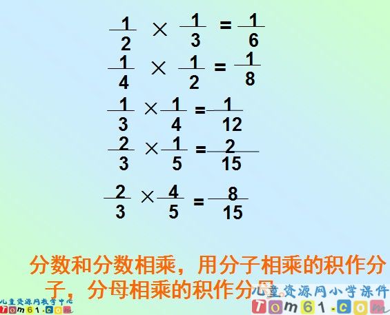 分数乘分数课件4