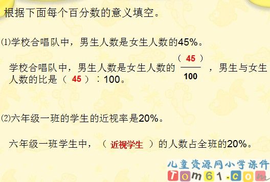 百分数的意义和写法课件2