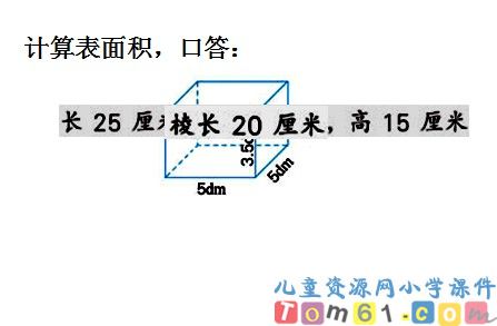 长方体正方体表面积应用课件