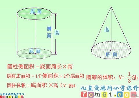 《圆柱和圆锥的整理与复习》