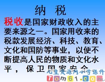 《纳税问题》