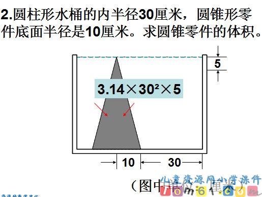 《圆柱圆锥体积思考题》
