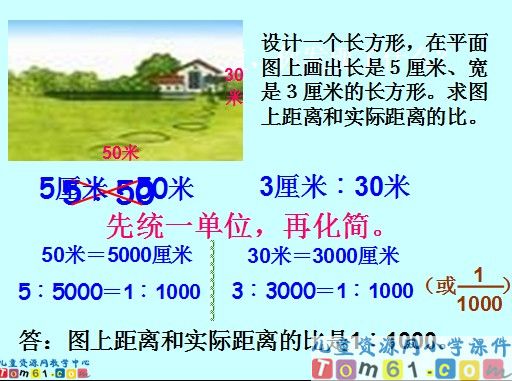 《比例尺的应用》