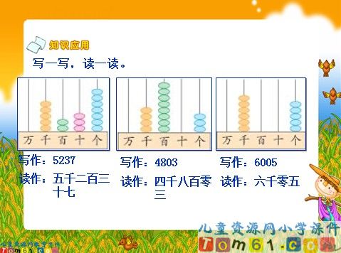 认识几千几百几十几课件1