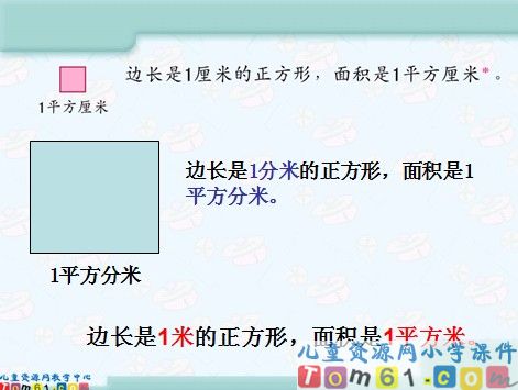 面积单位的认识课件3