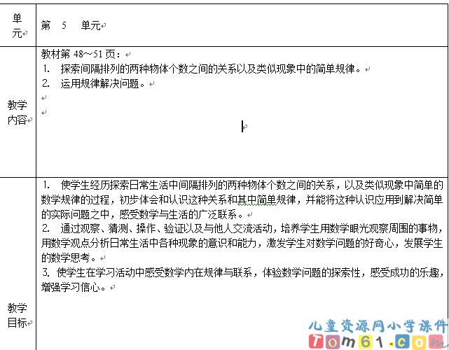 苏教版小学数学四年级上册教案