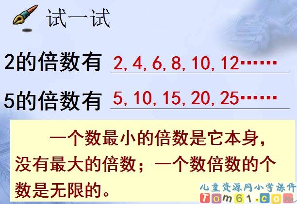 倍数和因数课件4