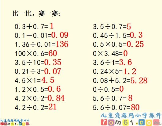 除数是小数的除法课件