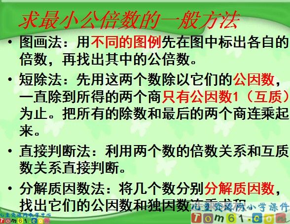 最小公倍数课件2