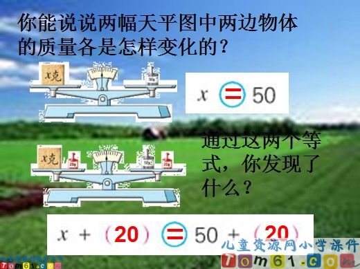 等式的性质与解方程课件3