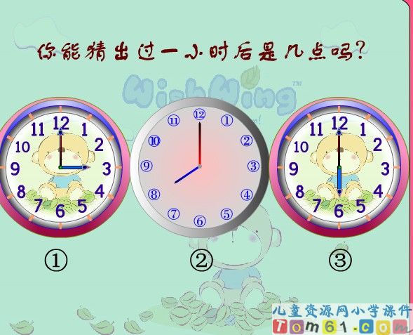 《钟表的认识》