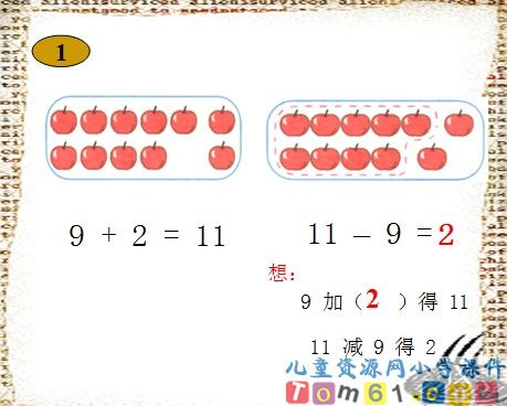 《十几减九》