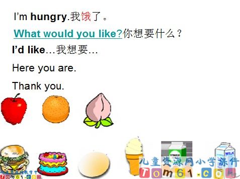 Unit 8 I’m hungry课8