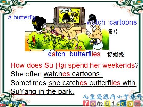 Unit8 At the weekends第一课时课件4