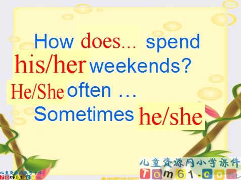 at the weekends课件