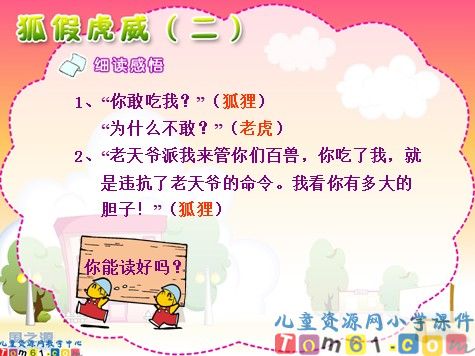 狐假虎威课件7
