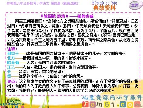 狐假虎威课件9