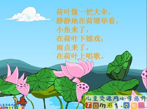 真想变成大大的荷叶课件8