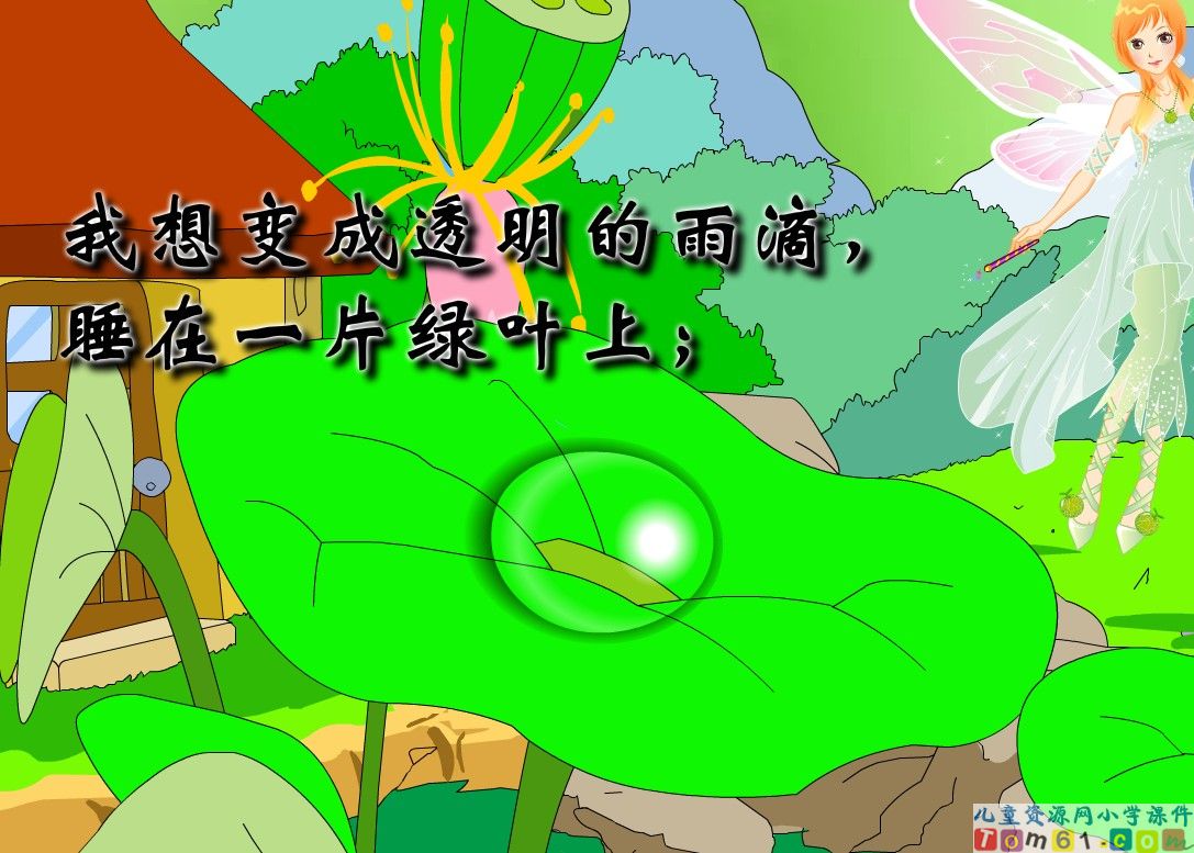 真想变成大大的荷叶课件2